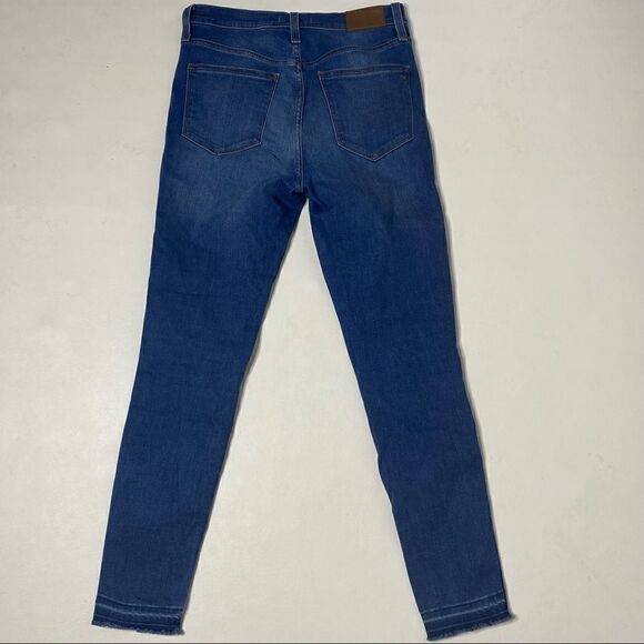 Madewell | High Rise Skinny Button Fly Raw Hem Jeans - Picture 7 of 9